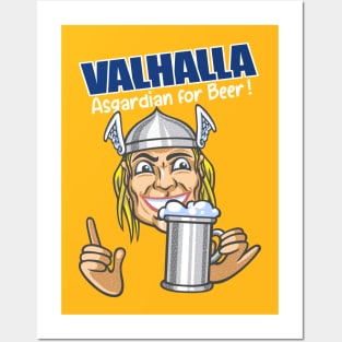 Valhalla beer Posters and Art